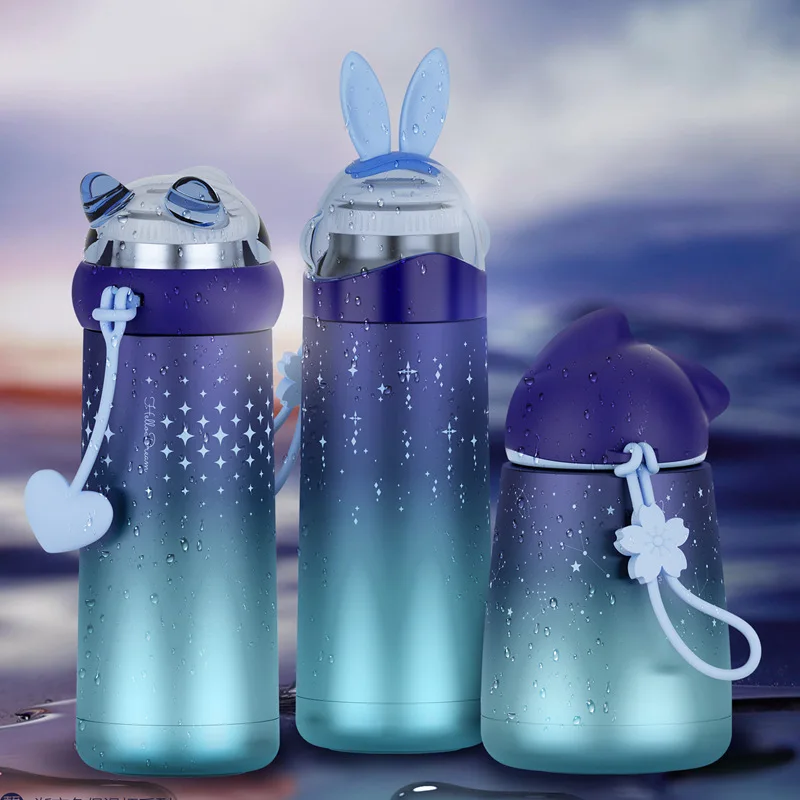 Нержавеющая сталь милая Космическая Звезда термальная Бутылка для путешествий