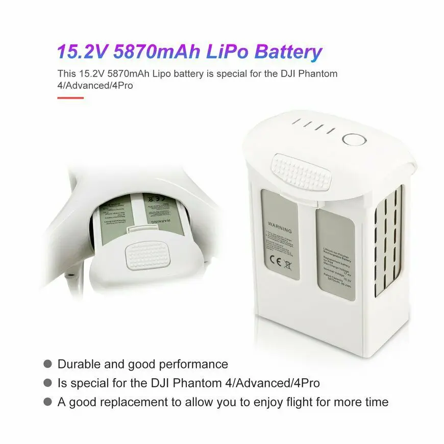 Запасная батарея для DJI Phantom 4 | Электроника