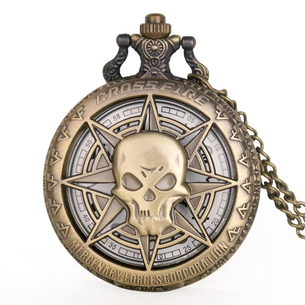 Vintage-Bronze-Quartz-Pocket-Watch-Hollow-Carribean-Pirate-Skull-Head-Horror-with-Chain-Steampunk-Pendant-necklace (3)