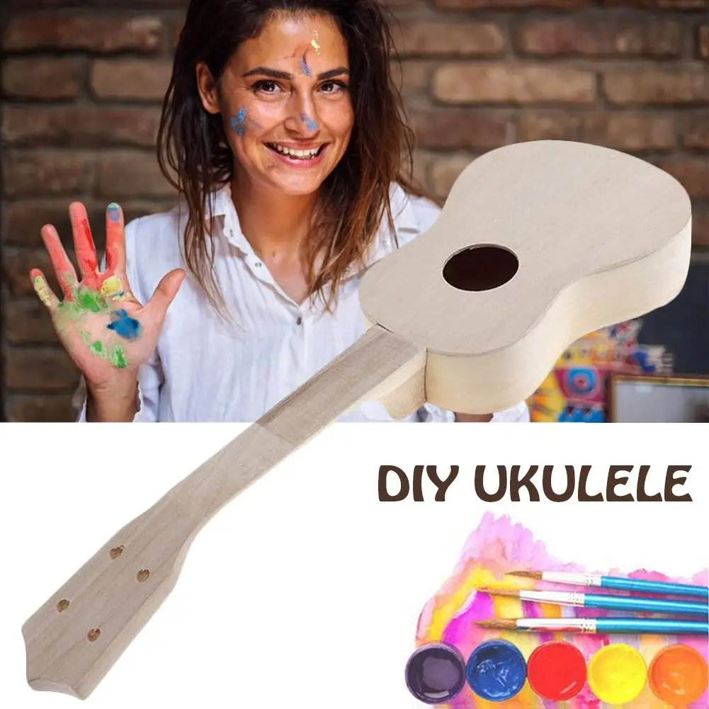 DIY Набор укулеле деревянная маленькая гитара с установочными инструментами для детей, студентов, начинающих творческие способности и навыки рисования Developmen