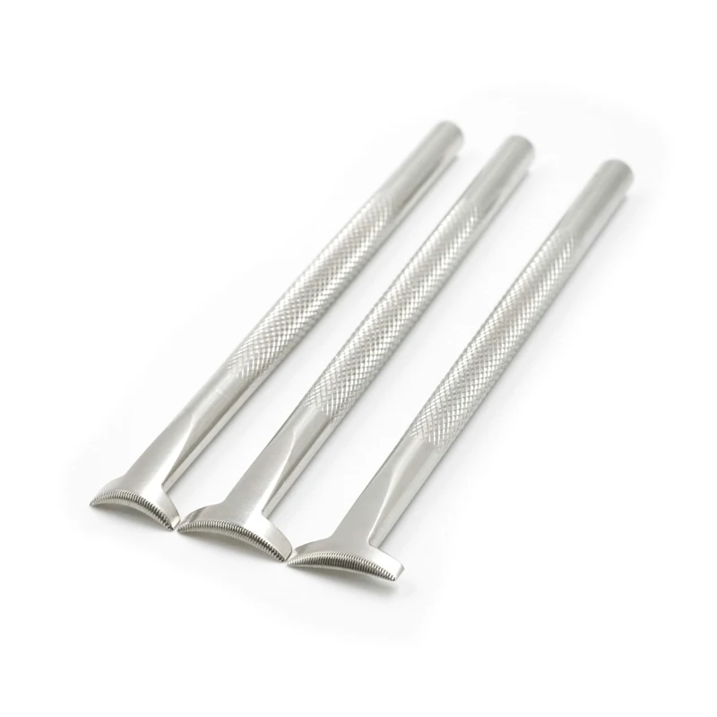 SOZO ZY1 Leather Work Stamping Tool Veiners Stop Lined Sheridan Saddle Make Carving Pattern 304 Stainless Streel Stamps