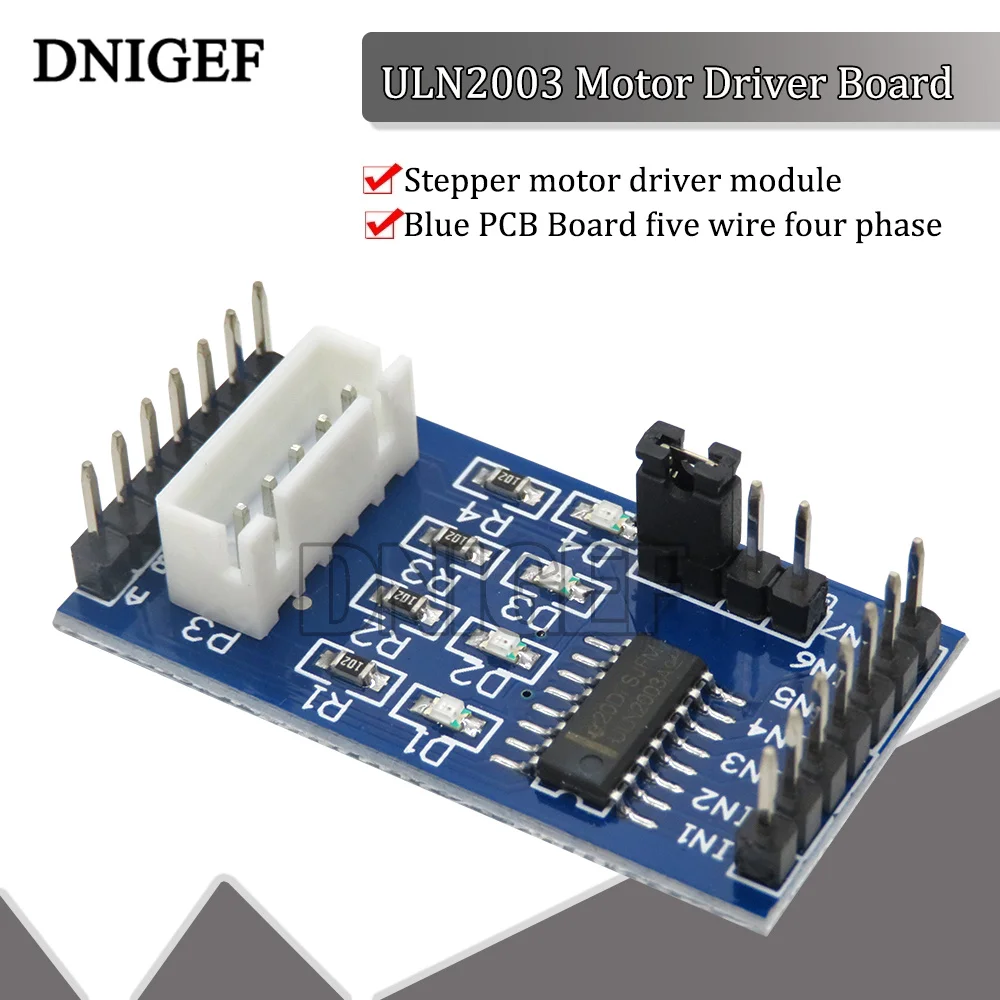 Плата драйвера шагового двигателя ULN2003 модуль ULN2003A для Arduino 28BYJ-48 XH-5P Электронная