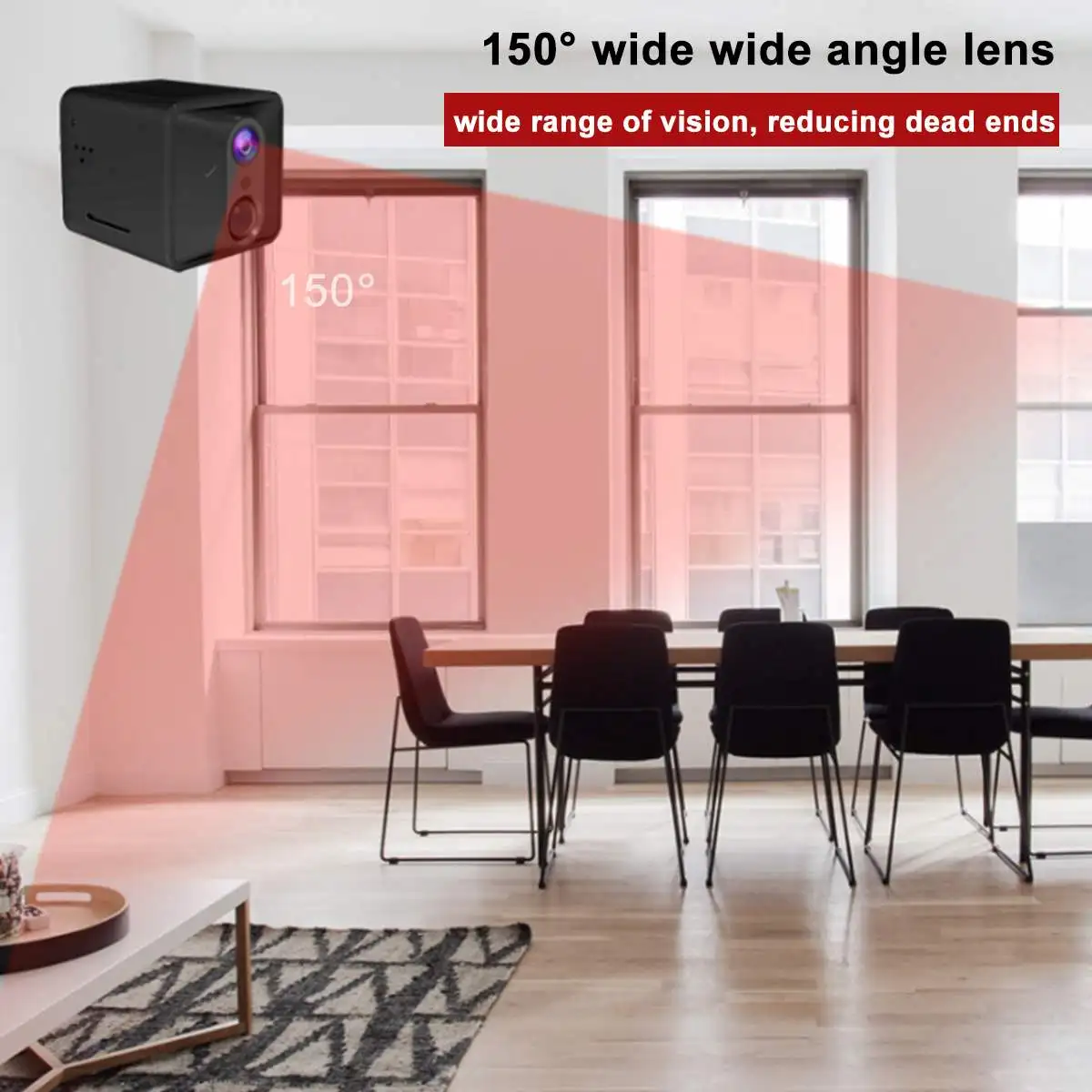 Беспроводная Смарт wifi 1080P HD камера C6 мини-видеокамеры широкоугольный Домашний Мини ИК Ночное Видение Обнаружение движения 2800 мАч