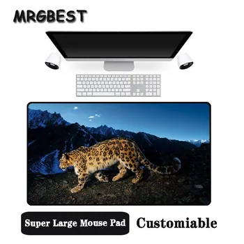 

MRGBEST Big Promotion Large Size Multi-size Locked Mouse Pad Mountain leopard animal Pattern PC Computer Notebook Desk Mat