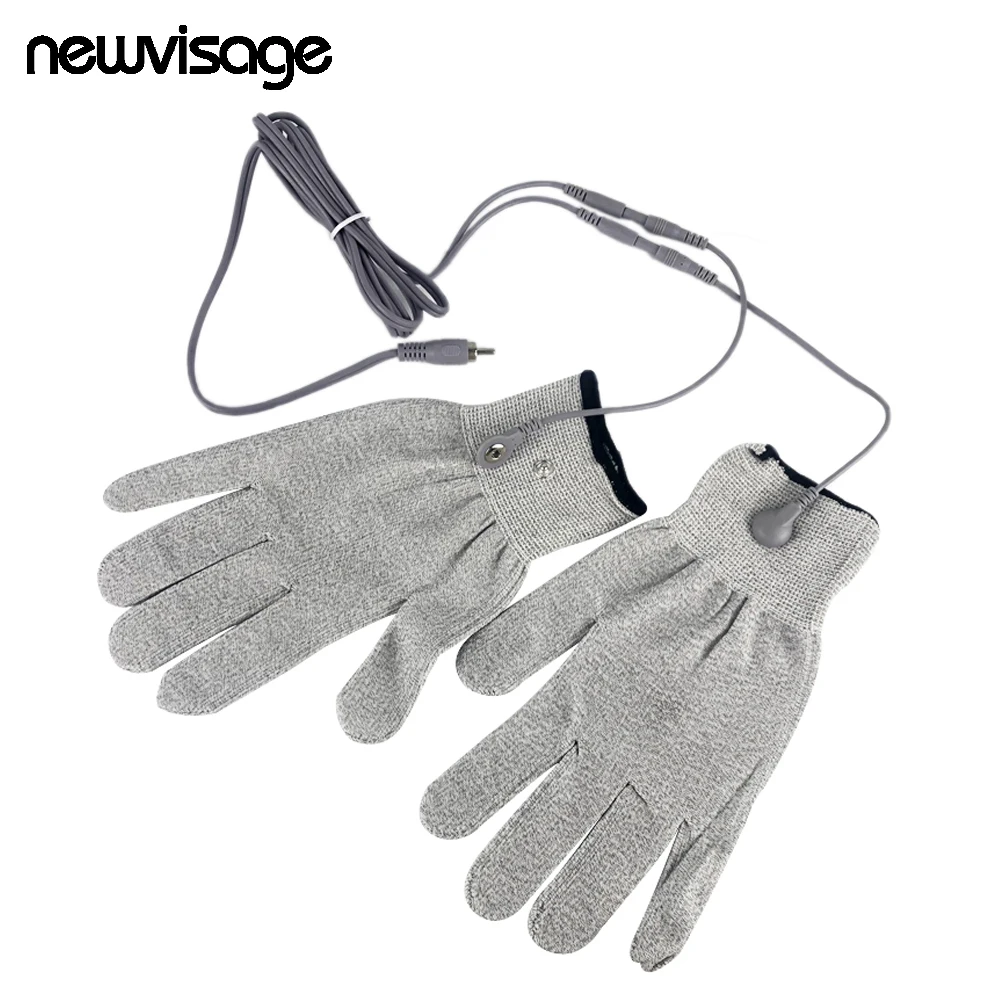 EMSMagicGlovewith15MButtonCableElectricityConductiveFaceBody