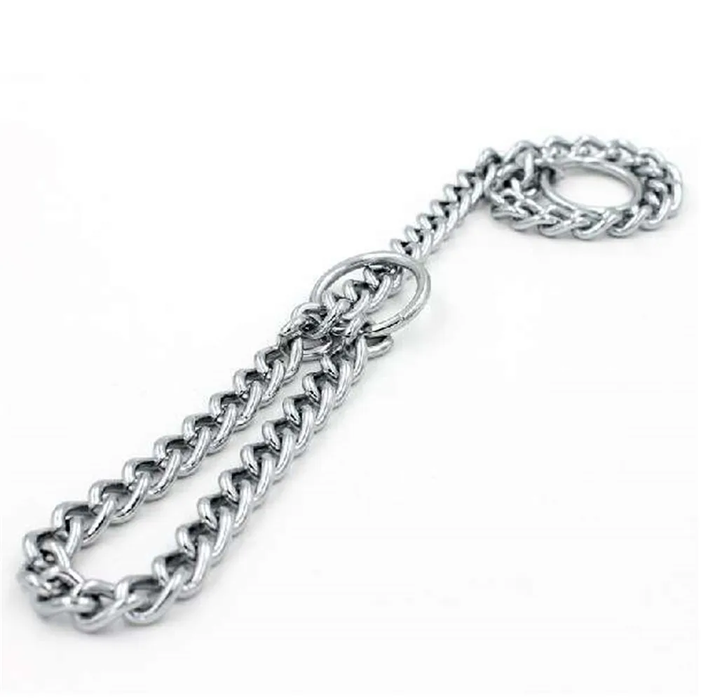 Metal-Stainless-Steel-Dog-Collar-Chain-Double-Row-Chrome-Plated-Choke-Training-Show-Collar-Adjustable-Safety (9)