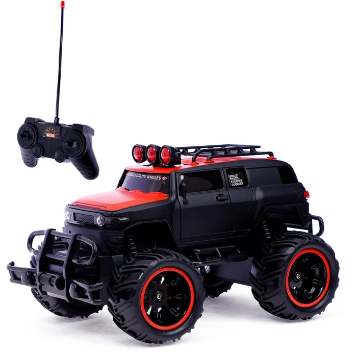 Radio controlled car "Bigfoot", runs on batteries, scale 120 Gifts