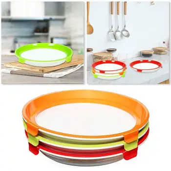 

Round Fresh Tray Healthy Creative Food Fresh Tray Kitchen Keep Container Storage Preservation Fresh Creative Tool Food G5L3