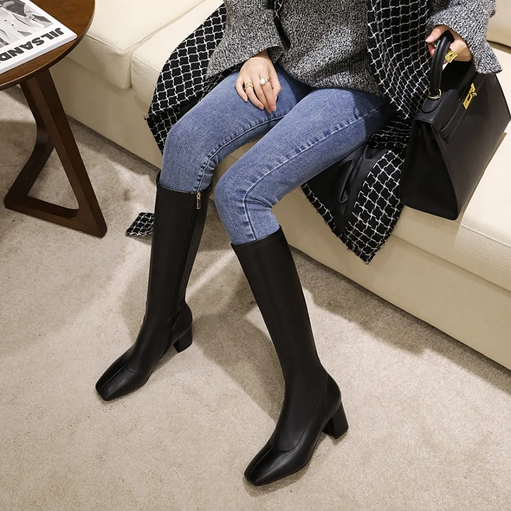 E Inverno Knee High Shoes Big Size