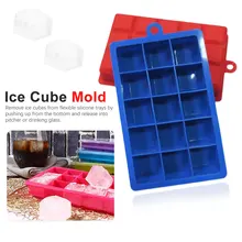 15 слотов силиконовый лед производитель кубиков прессформы лоток коробка для виски коктейлей со льдом кофе холодные напитки