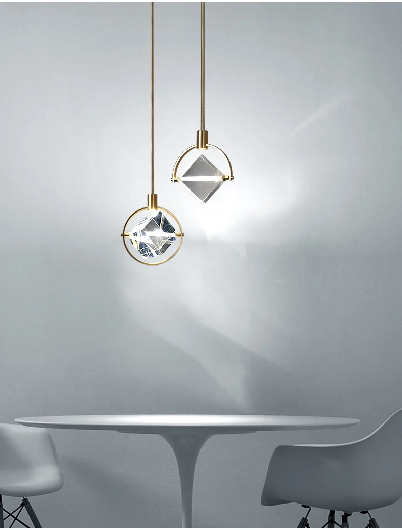 CUBIC CRYSTAL PENDANT LAMP - LODAMER 