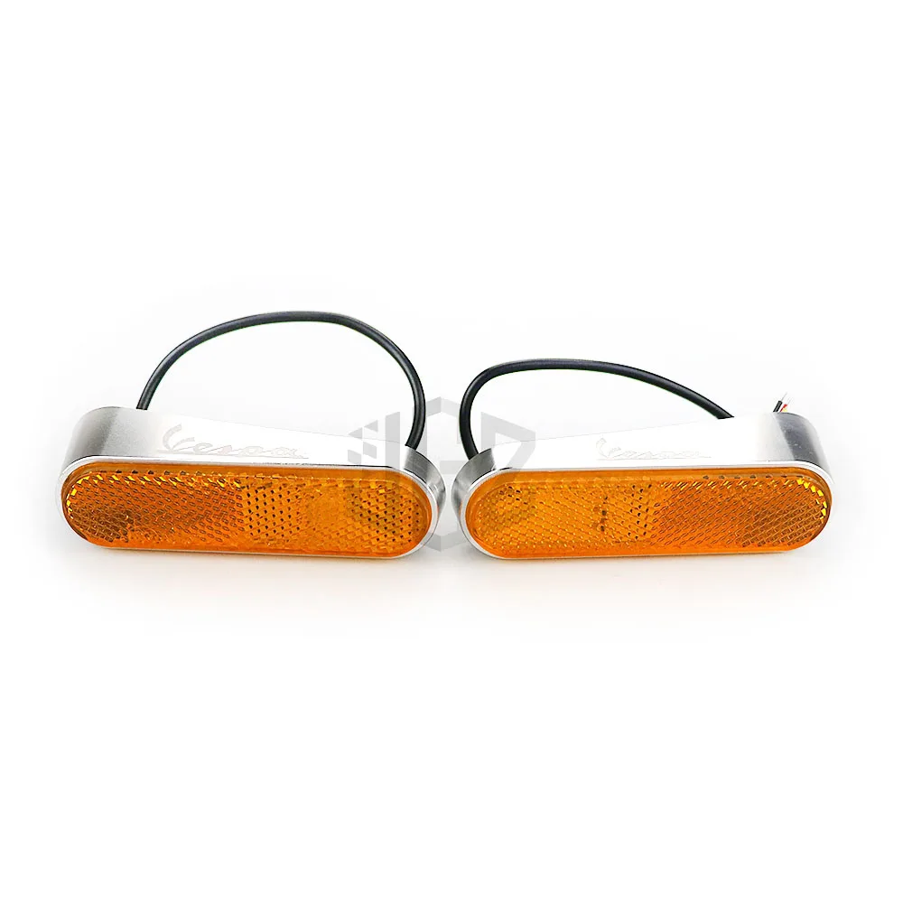 Motorcycle LED Rear Turn Signal Lights Indicator Left Right Flash Lamps Black For VESPA GTS 300 SPRINT PRIMAVERA 150 Accessories