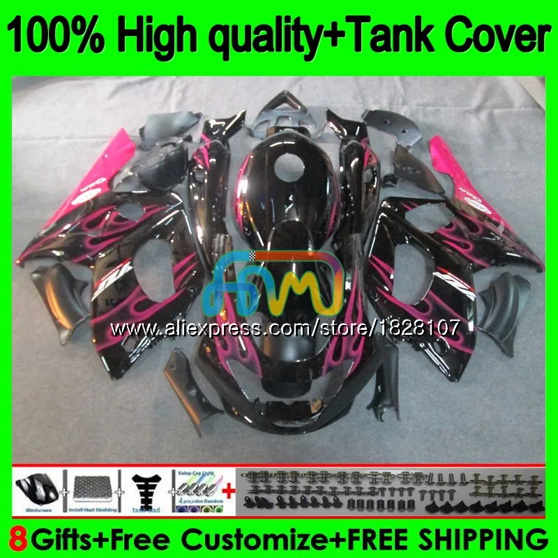 YZF-600R для YAMAHA YZF600R Thundercat 96 97 98 1999 розовый пламя 2000 2001 02 72BS. 175 YZF 600R 1996 1997 1998 99 00 01 обтекатель