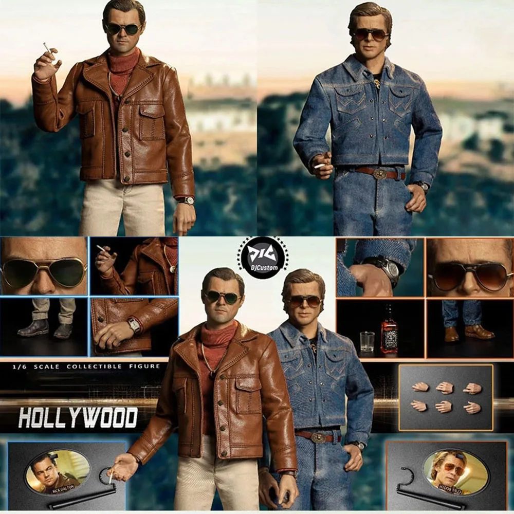 Полный Набор фигурок 1/6 DJCUSTOM NO-16005 голливудский Леонардо и Брэд Питт 12 дюймов