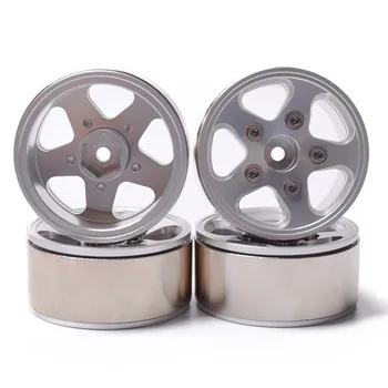 

4Psc 1.9 Inch Heavy Duty Beadlock Alloy Wheel Rim for 1/10 Scale RC Car Crawler for Axial SCX10II D90 D110 CC01