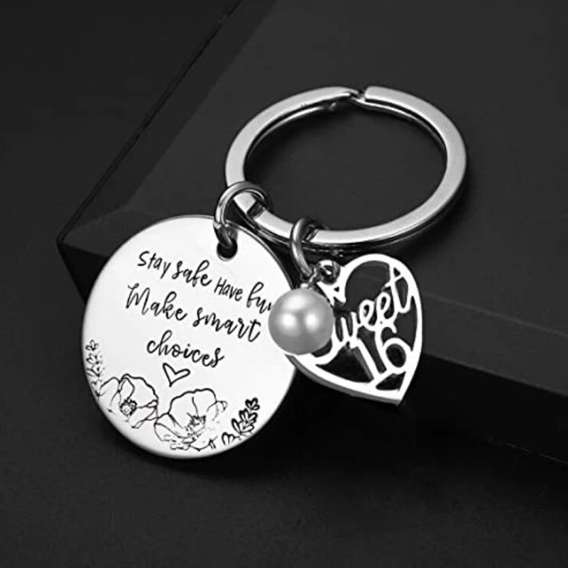 Pretty Inappropriate, 17 Year Old Girl Gift Ideas, Sweet 16 Gifts for  Girls, 18th Birthday Gifts for Daughter, Drive Safe Keychain for Daughter,  16