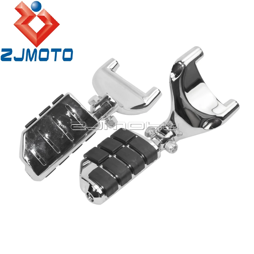 Chrome Motorcycle Passenger Footpegs Foot Pegs For Harley Sportster XL1200 Nightster Iron 883 XL 883L 883C 2007-2013