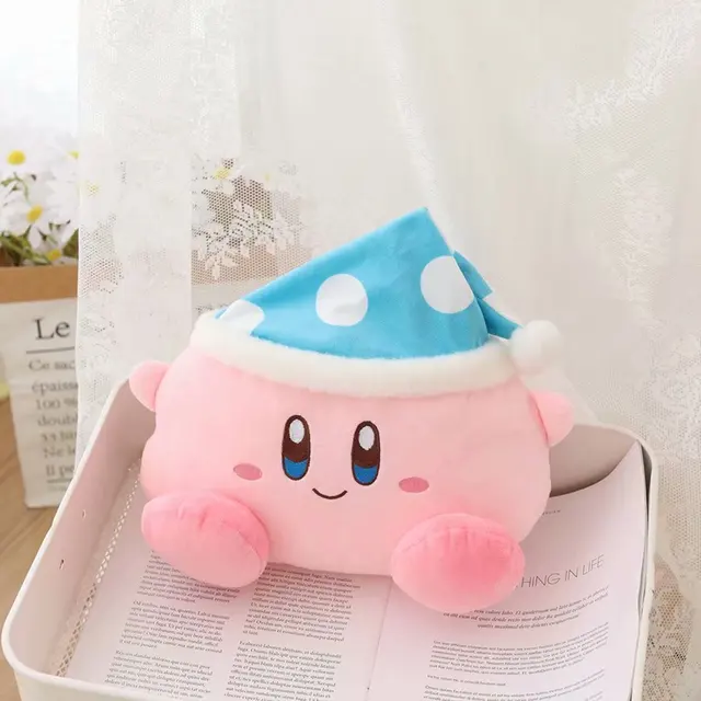 Kirby Plush Cushion Toys Kawaii Game Peripheral Sutffed Doll Lovely Kirby Pillow Car Interior Decoration Soft Gift For Girl