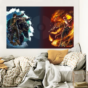 

[Self-Adhesive] 3D Pokemon 255 Japan Anime Wall Stickers Mural Decal Wall Murals AJ WALLPAPER Belly