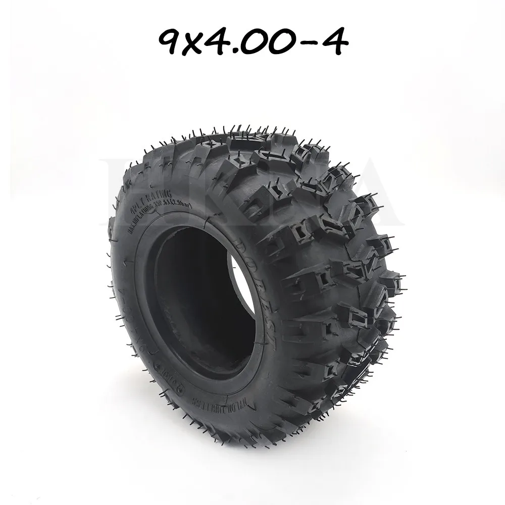 Износостойкие 9X4.00-4 бескамерные вакуумные шины для газонокосилки Golf ATV Pocket Bike Go Kart
