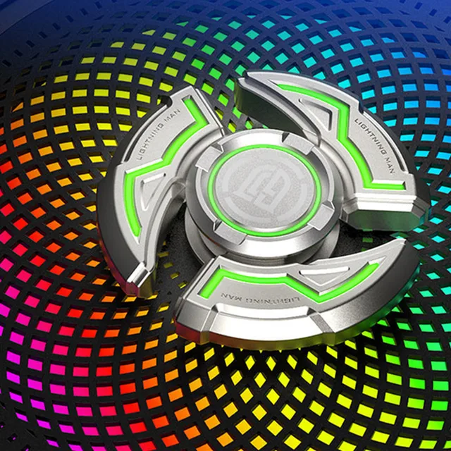 EDC Alloy Hand Spinner Antistress Funny Light Gadget For Adults Fidget Toys Autism ADHD Focus Relieve Stress for Children gift 2