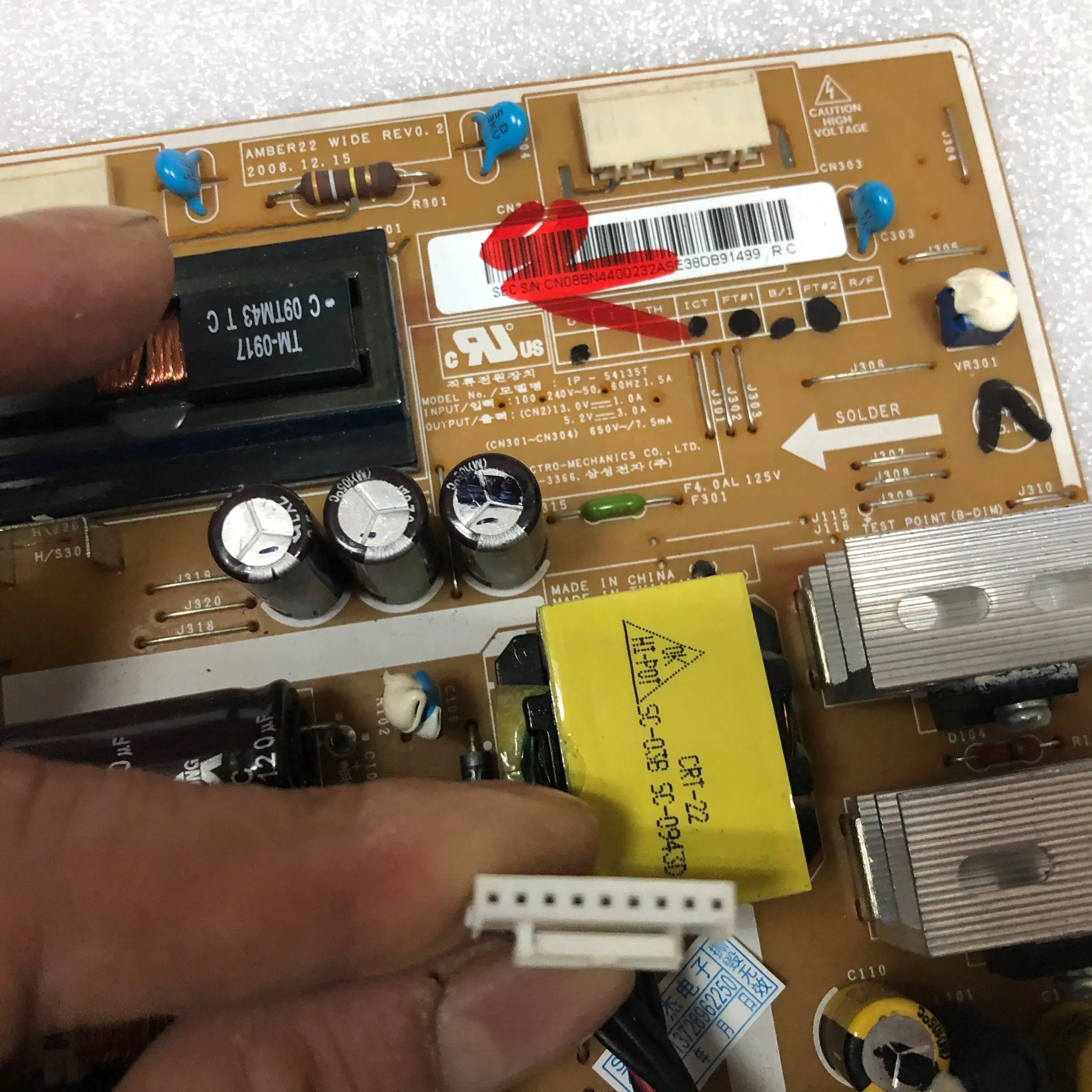 Оригинальная плата питания T220HD IP-54135T 9PIN spot