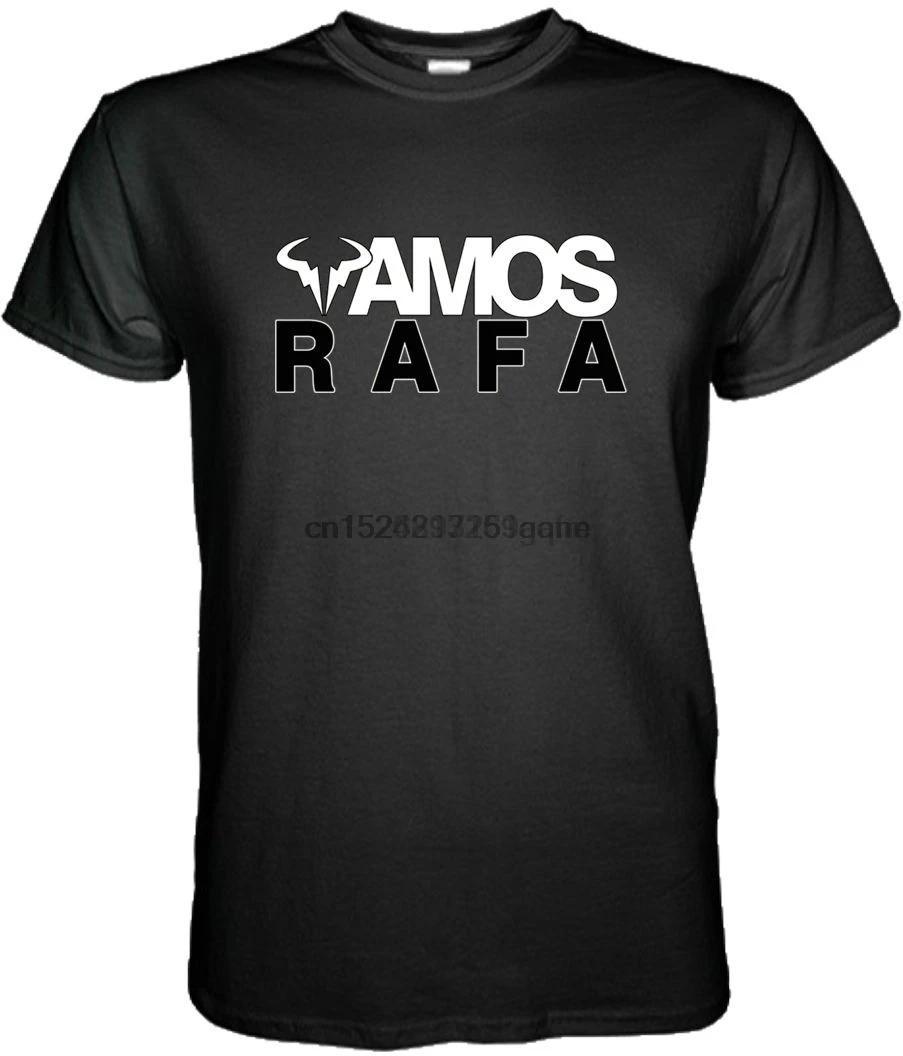 

Rafael Nadal Vamos Black White T Shirt Tennis Wimbledon S - 4xl Fashion Mens T Shirt