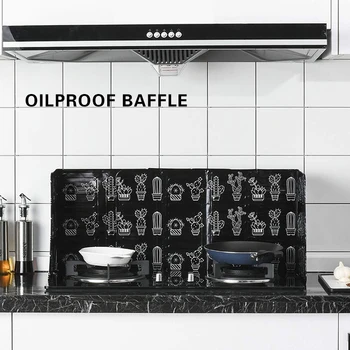 

Stove Foil Plate Prevent Oil Splash Baffle Cooking Hot Baffles Aluminum Foil Kitchen Oil Splash Guard Foldable Oilproof Plates