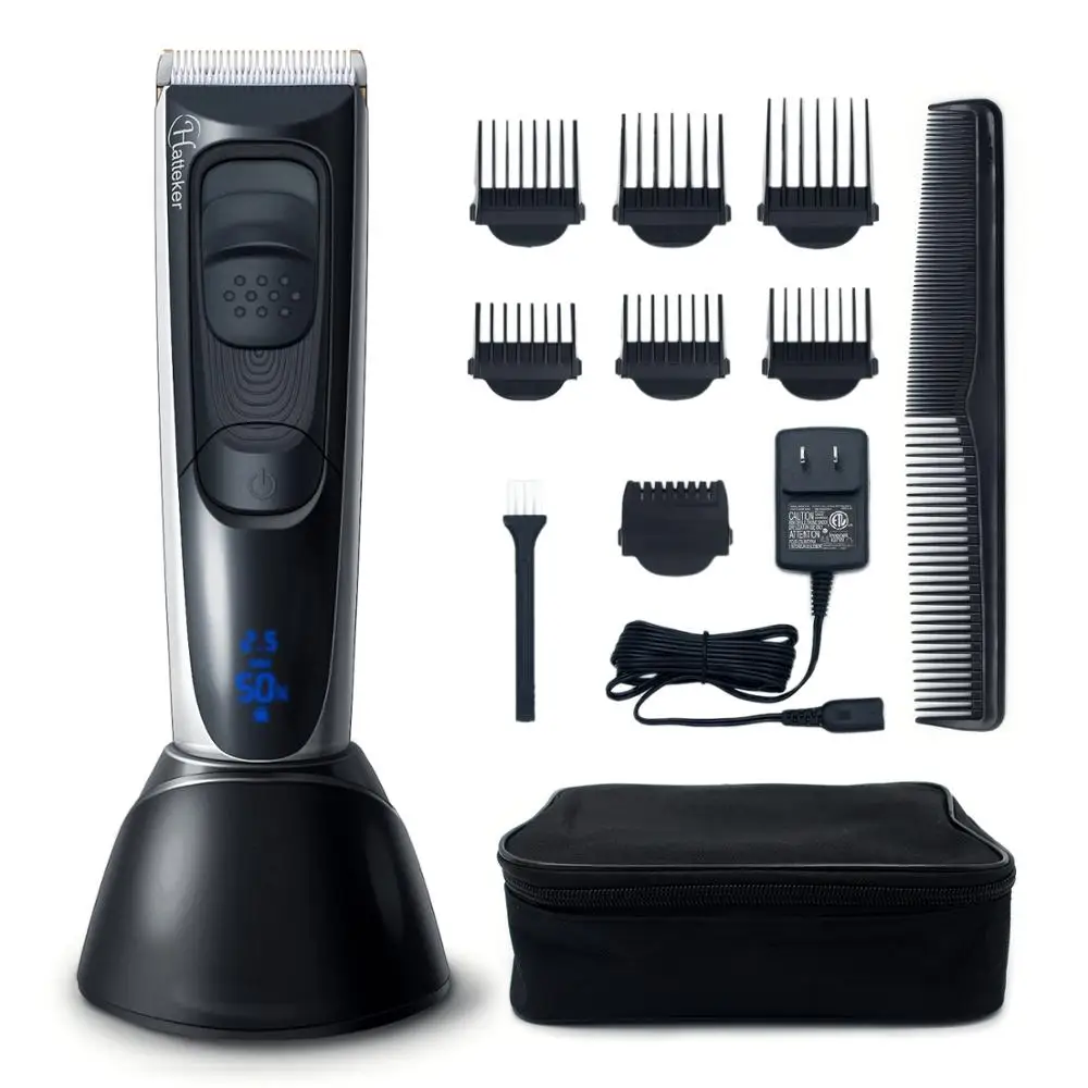 

Digital LED Display Delicate Cordless Close-Cutting Hair Trimmer Rechargeable Electric Hair Clipper T-bladd baldheade outliner