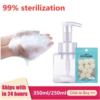 

350ml 99% Sterilization Hand Soaps Anti Bacterial Disposable Hand Sanitizer Disinfection Travel Handwashing Effervescent Tablet