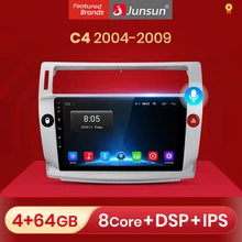 Junsun v1 pro 2g + 32g android 10 para citroen c4 c-triomphe c-quatre 2004 - 2009 rádio do carro reprodutor de vídeo multimídia gps 2 din dvd