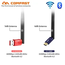 5 ГГц беспроводной usb Wifi адаптер 600 Мбит/с Двухдиапазонная Антенна Бесплатный драйвер Bluetooth 4,2 адаптер Сетевая карта WPS wifi приемник ключ