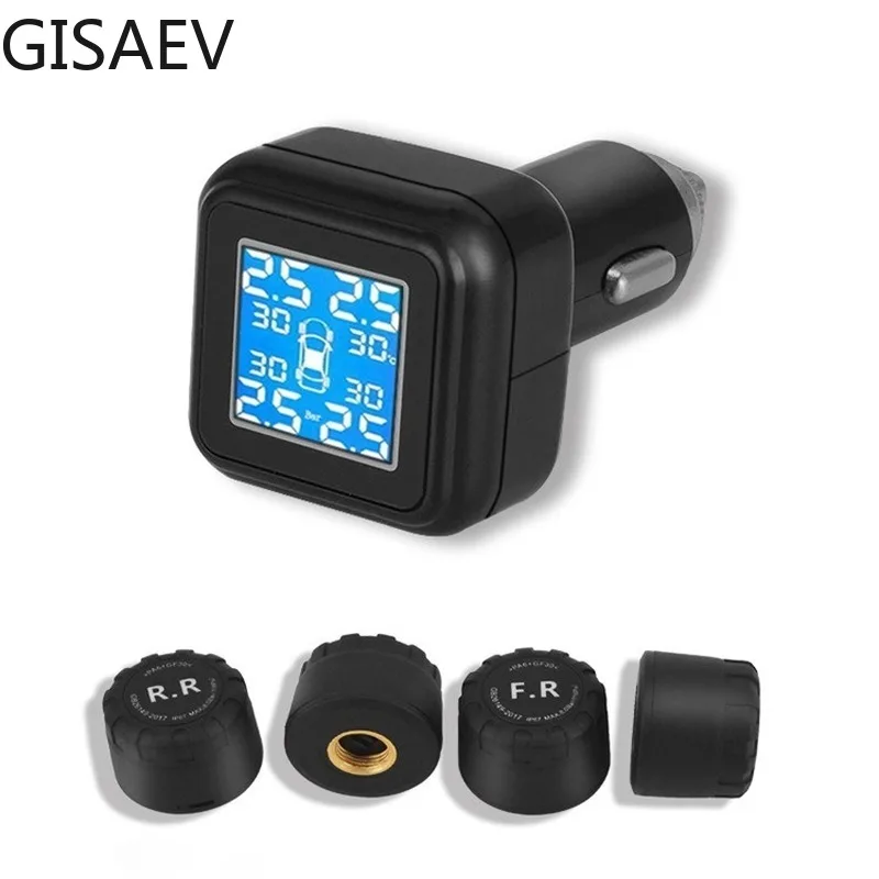 

Cigarette Lighter Tire Pressure Monitoring System Portable Mini Tire Pressure Wireless Detector Cigarette Lighter Interface TPMS