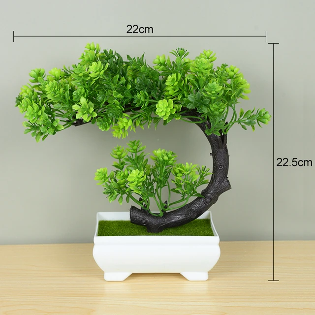 Artificial Plants Bonsai Small Tree Pot Fake Plant Flowers Potted Ornaments For Home Room Table Decoration Hotel Garden Decor T6
