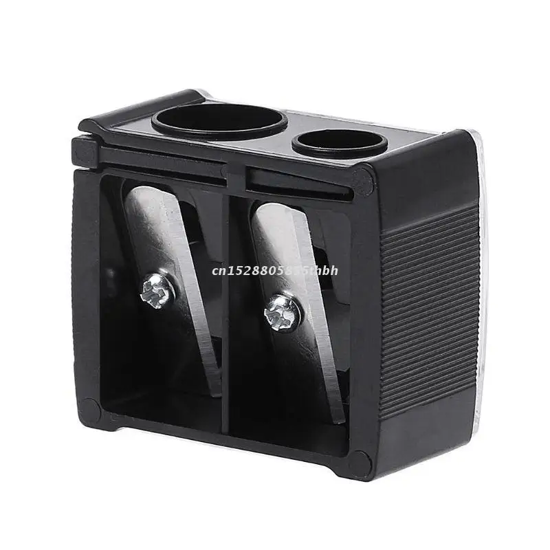 Pencil Sharpener 2 Holes Cosmetic Pencil Sharpener for Eyebrow Lip Liner Eyeliner Pen Tool