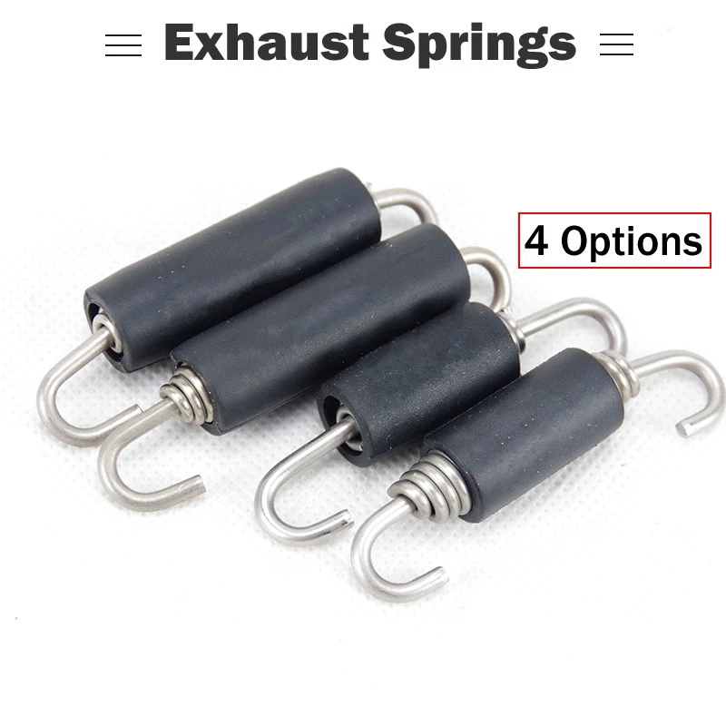 68mm 60mm Motorcycle Exhaust Muffler Springs Tension Black Springs