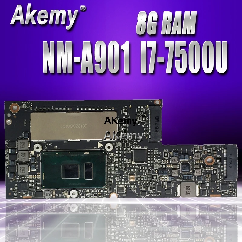 

NM-A901 Laptop motherboard for Lenovo YOGA 5 Pro 910-13IKB original mainboard 8G-RAM I7-7500U