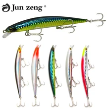 1 шт. жесткая наживка Minnow 11 5 см/11 г рыболовная приманка с 3