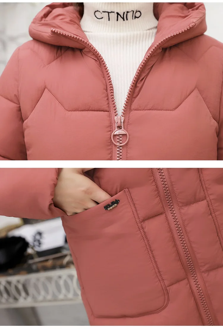 Модная зимняя женская куртка, пальто, утягивающий хлопковый женский длинный пальто с капюшоном, толстая теплая куртка, студенческое пальто, парка для женщин s