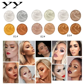 

High-gloss stereo contouring disc facial contour brightening makeup makeup pearl flash shattering drill light