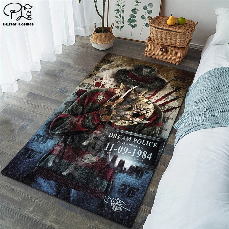 

Stephen King's It Shaggy Fluffy Anti-Skid Area Floor Mat 3D Rug Non-slip Mat Dining Room Living Room Soft Bedroom Mat Carpet ST3