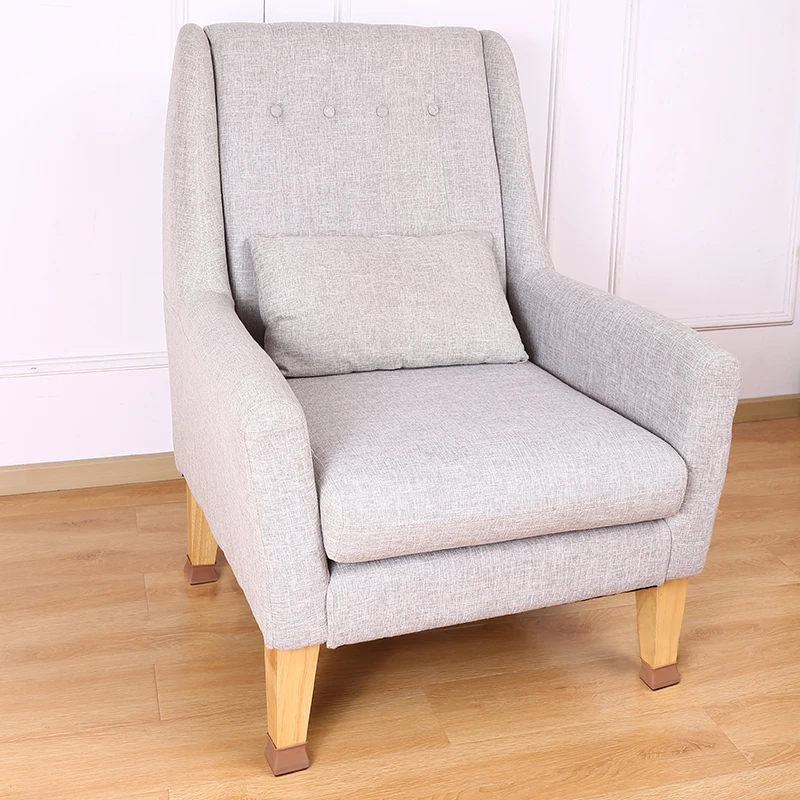 16PCS Silicone Chair Leg Cover Felt Bottom Round Square Furniture Feet Caps Floor Protector Pads for Chair Leg Black Brown White