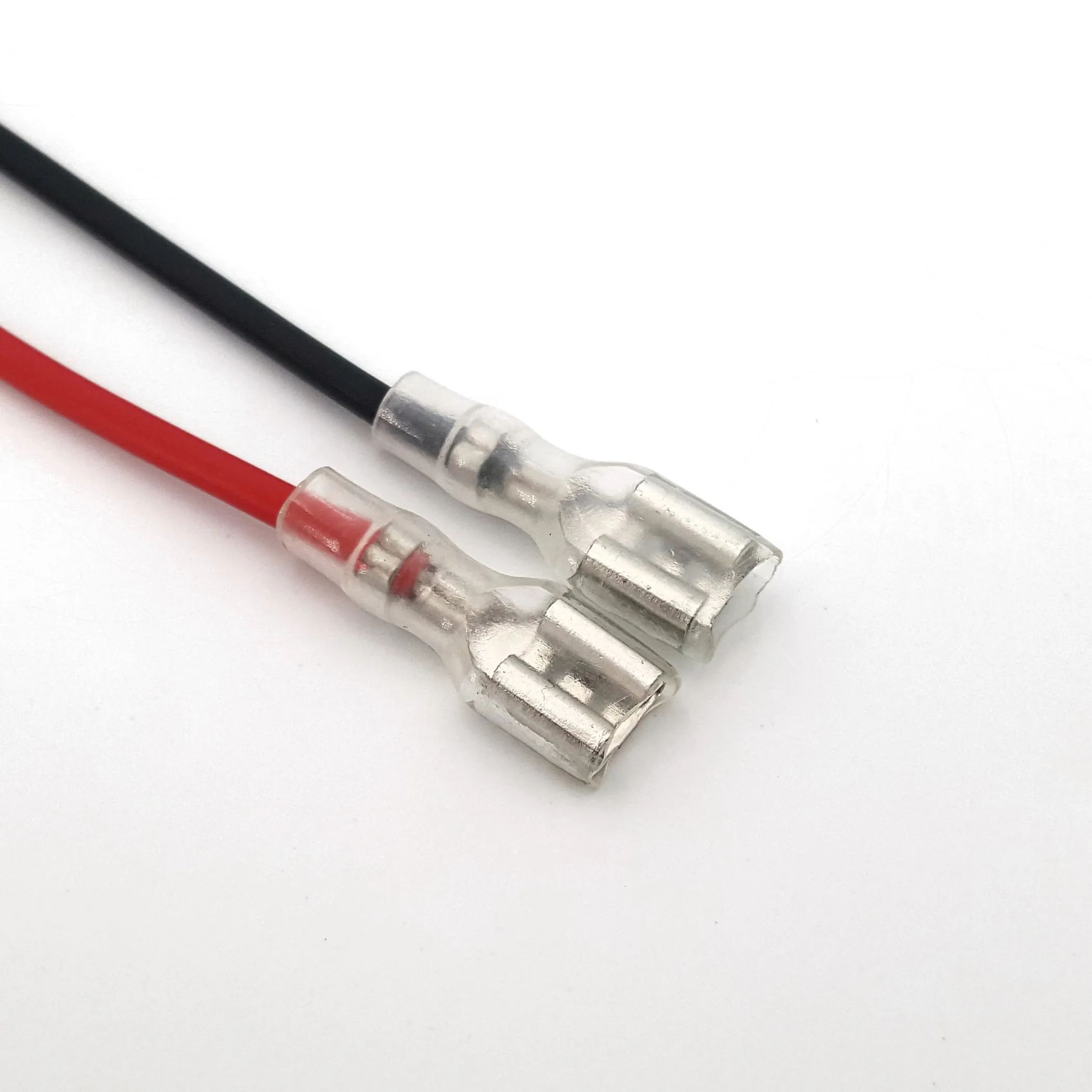 100 шт. 6 3 мм быстроразъемные клеммы 18 AWG мама 20 см|spade terminal connector|spade wire connectorconnector crimp |