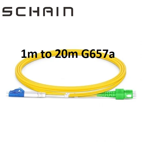 

SC APC to LC UPC Patchcord Duplex 2.0mm PVC Single Mode Fiber Patch Cable Jumper Fiber Patch Cord Fiber optic Cable SC LC