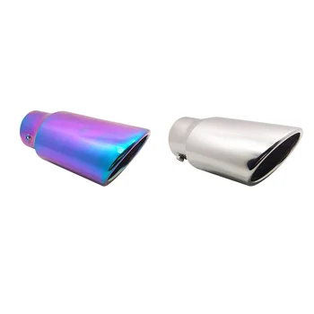 

For Toyota Highlanda 73mm Car Exhaust Muffler Pipe Tips Chrome Trim Muffler Tail Tip igh quality stainless Auto Decoration