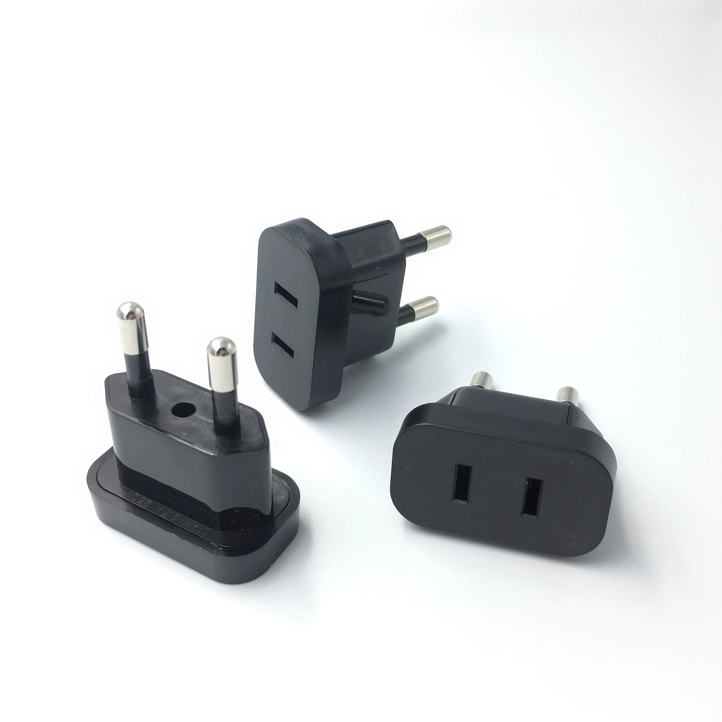 Universal Power Plug Converter and Travel Adapter for US to EU with Safety Retardant Material