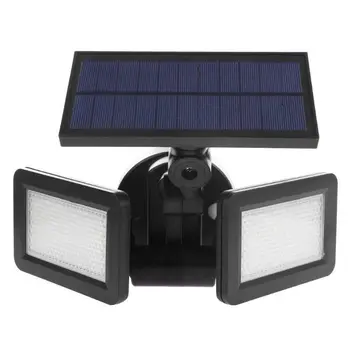 

Dual Head 48LED Solar Light Radar Sensor Spotlight Waterproof Outdoor Solar Garden Lamp Light Super Bright Flood LED Lights