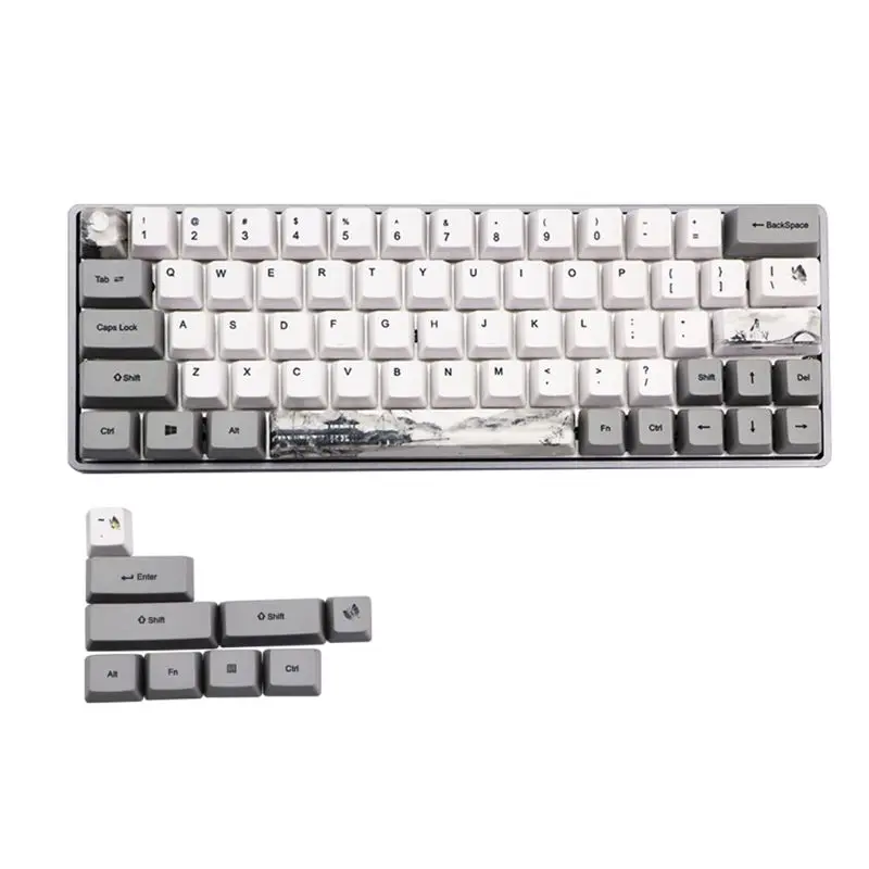 

Ink Dye-Sublimation Keyboard Cute Keycaps PBT OEM Profile Keycap For GH60 GK61