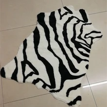 Sholisa, ковер из искусственной кожи зебры, имитация кожи животных, шкурка, ручная работа, имитация кожи, коврик для пола, Carpert, для домашнего декора