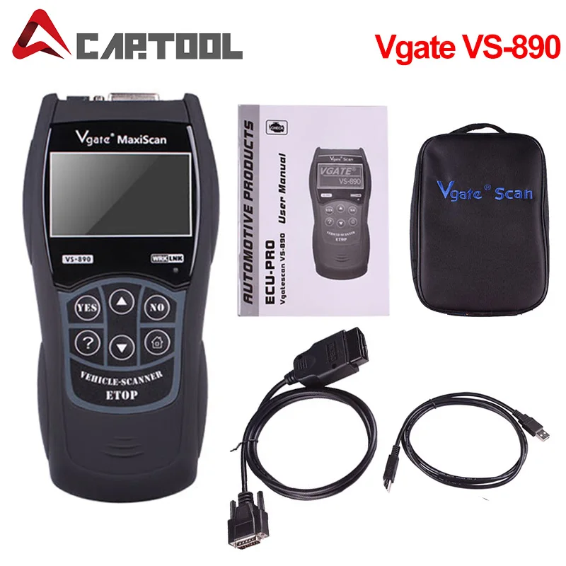 Новейший универсальный автомобильный диагностический сканер VS890 OBD2 CAN BUS